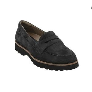 Earthies Braga black suede loafers Shoes